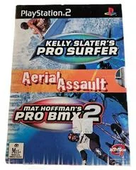 Carátula de Kelly Slater's Pro Surfer & Mat Hoffman's Pro BMX 2 [Aerial Assault]