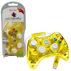 Carátula de Rock Candy Wired Xbox 360 Controller [Pineapple Pop Yellow]