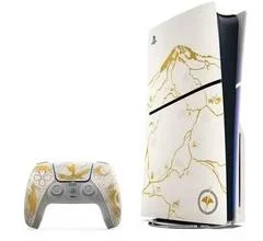 Carátula de PlayStation 5 Slim Console - Ghost Of Yotei Gold Limited Edition