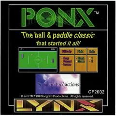 Carátula de Ponx [Homebrew]