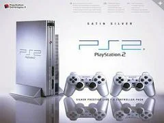 Carátula de Playstation 2 Satin Silver Prestige 2 Controller Pack