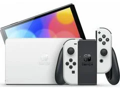 Carátula de Nintendo Switch OLED with White Joy-Con