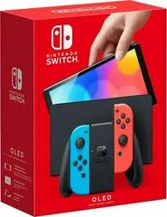 Carátula de Nintendo Switch OLED with Blue and Red Joy-Con