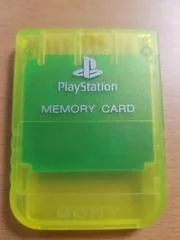 Carátula de PS1 Memory Card [Clear Lime]