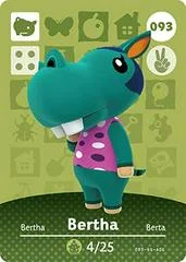 Carátula de Bertha #093 [Animal Crossing Series 1]