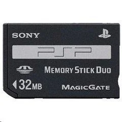 Carátula de 32MB PSP Memory Stick Pro Duo