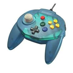 Carátula de Retro-Bit Tribute 64 Ocean Blue Controller