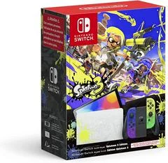 Carátula de Nintendo Switch OLED Splatoon 3 Edition