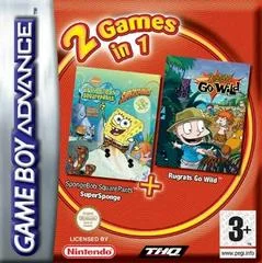 Carátula de 2 Games In 1: SpongeBob SquarePants: SuperSponge & Rugrats Go Wild
