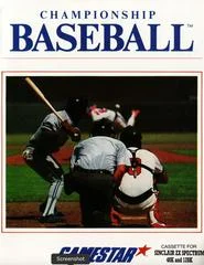 Carátula de Championship Baseball