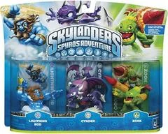 Carátula de Skylanders: Spyro's Adventure Triple Pack [Lightning Rod, Cynder, Zook]