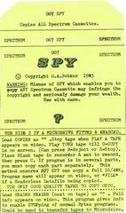 Carátula de 007 Spy