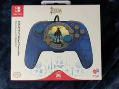 Carátula de Zelda Breath of the Wild Rematch Wired Controller [Hyrule Blue]