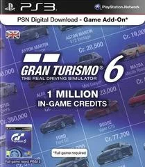 Carátula de Gran Turismo 6 1 Million In-Game Credits
