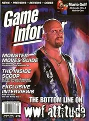 Carátula de Game Informer [Issue 076] Steve Austin Cover
