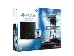 Carátula de Playstation 4 Jet Black 1 TB Ultimate Player Edition [Star Wars: Battlefront Bundle]