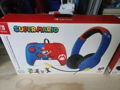 Carátula de Power Pose Mario Wired Headset And Controller Bundle