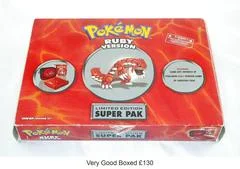 Carátula de Game Boy Advance SP Pokemon Ruby Version Limited Edition Super Pak