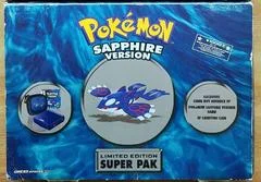 Carátula de Game Boy Advance SP Pokemon Sapphire Version Limited Edition Super Pak
