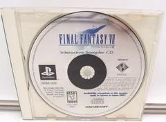 Carátula de Final Fantasy VII Interactive Sampler CD