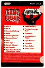 Carátula de SNES Game Genie Code Update: Volume 1, No. 3