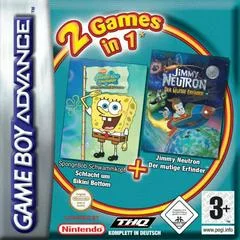 Carátula de 2 Games In 1: Spongebob Bikini Bottom & Jimmy Neutron